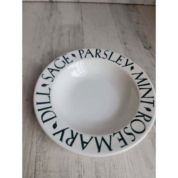 Pier 1 herbs soup bowl sage parsley mint rosemary Dill - Picture 9 of 12